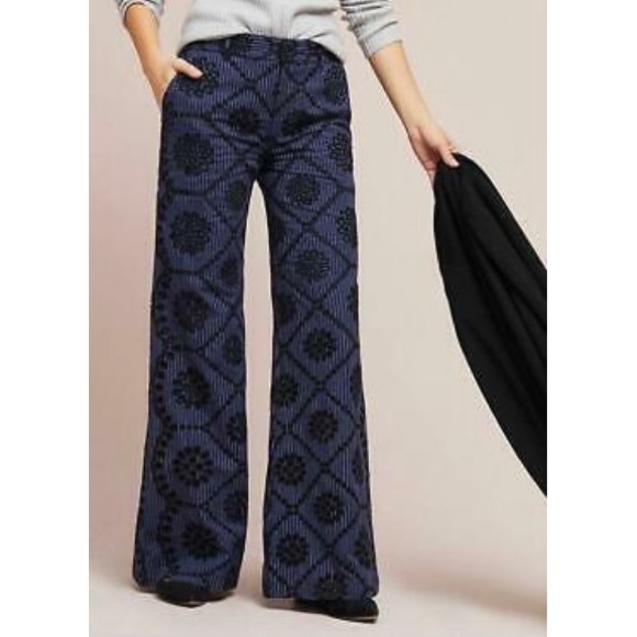 Anthropologie Pants - Anthro/Ett:Twa Eyelet Embroidered Pants